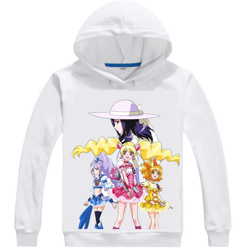 Хорошенькое лекарство толстовки Для мужчин аниме худи Fresh Precure блеск сила