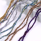 Хрустальные чешские бусины BEAUCHAMP 4*3 мм, круглые ювелирные изделия, изготовление кисточек, аксессуары для браслетов и ожерелий