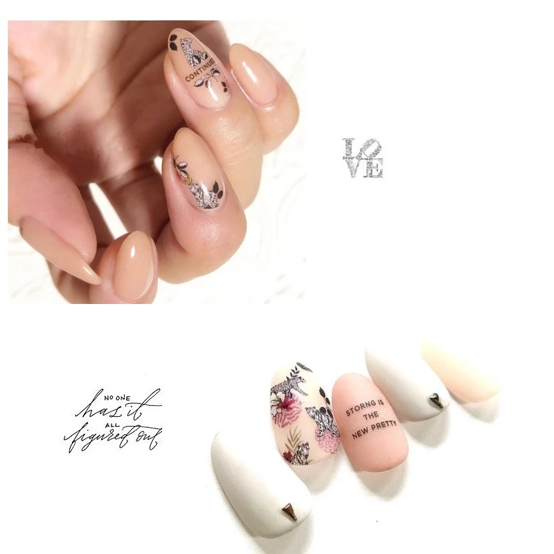 Самоклеящиеся наклейки для дизайна ногтей своими руками цветочных денег