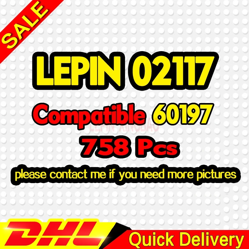 LP 02008 02010 02009 21005 21006 21007 02038 02039 02117 02118 lelepins поезд Buillding блоки кирпичи клон 60052 60098 60051