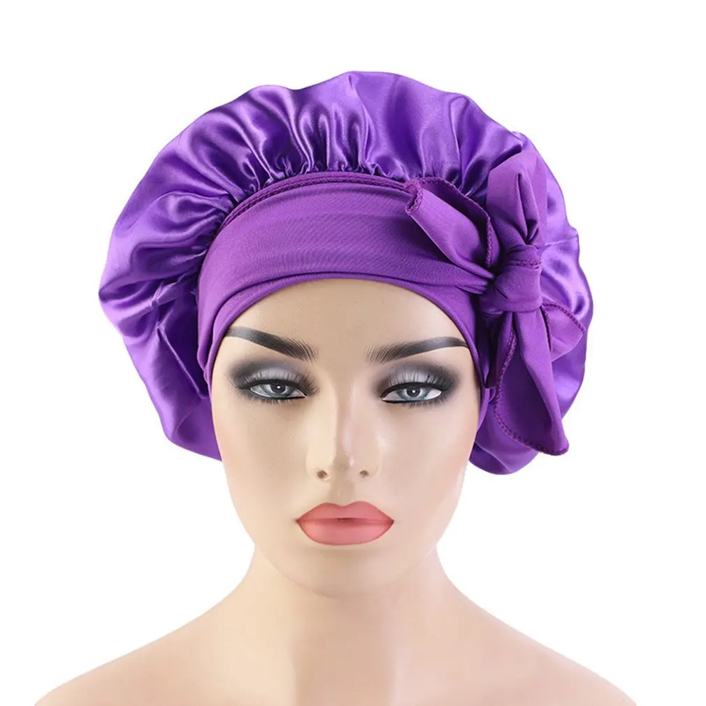 

Stretch Print Elastic Shower Hat Waterproof Shower Hat Reusable Exquisite Fashionable Bright Printing