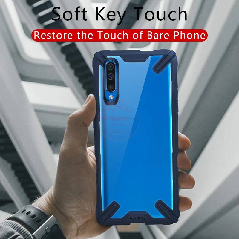 Военный противоударный чехол с подушкой безопасности для samsung Galaxy A50/A50S/A30S прозрачный акриловый+ ТПУ защитный чехол