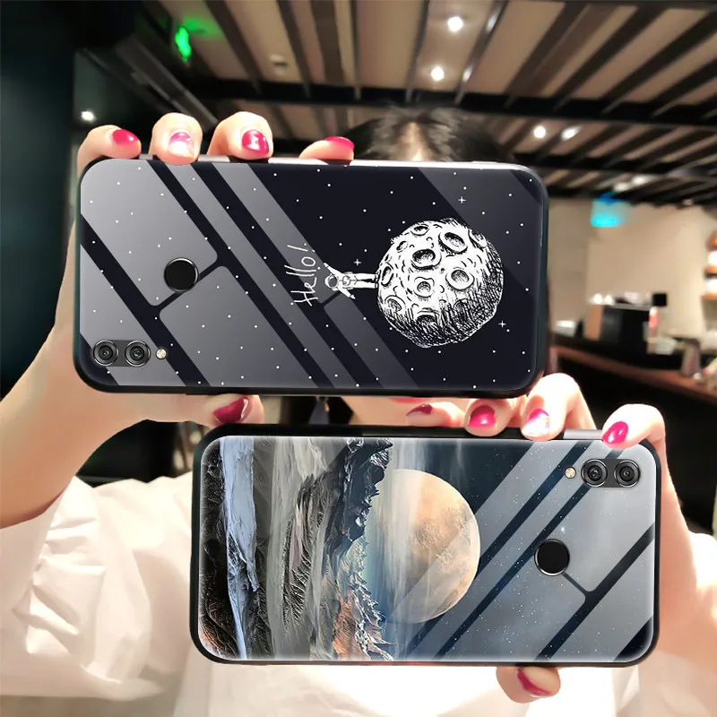 Чехол для huawei Honor 8X, чехол Honor8x Max, задняя крышка из закаленного стекла, чехол для huawei Honor 8X, чехол 8 X TPU, бампер Honor 8X Max