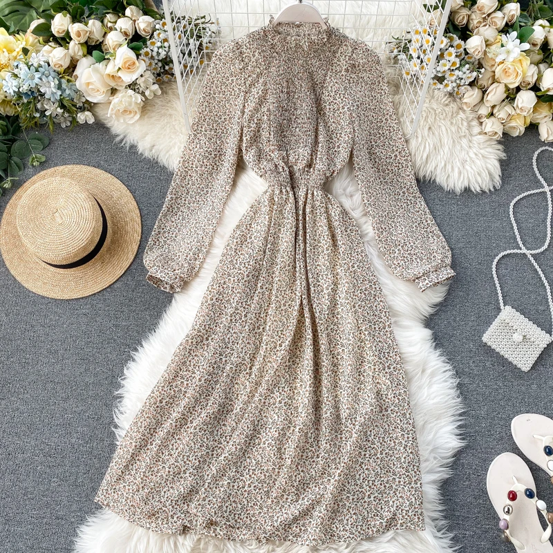 SINGRAIN женское длинное платье с рюшами и цветочным рисунком богемное