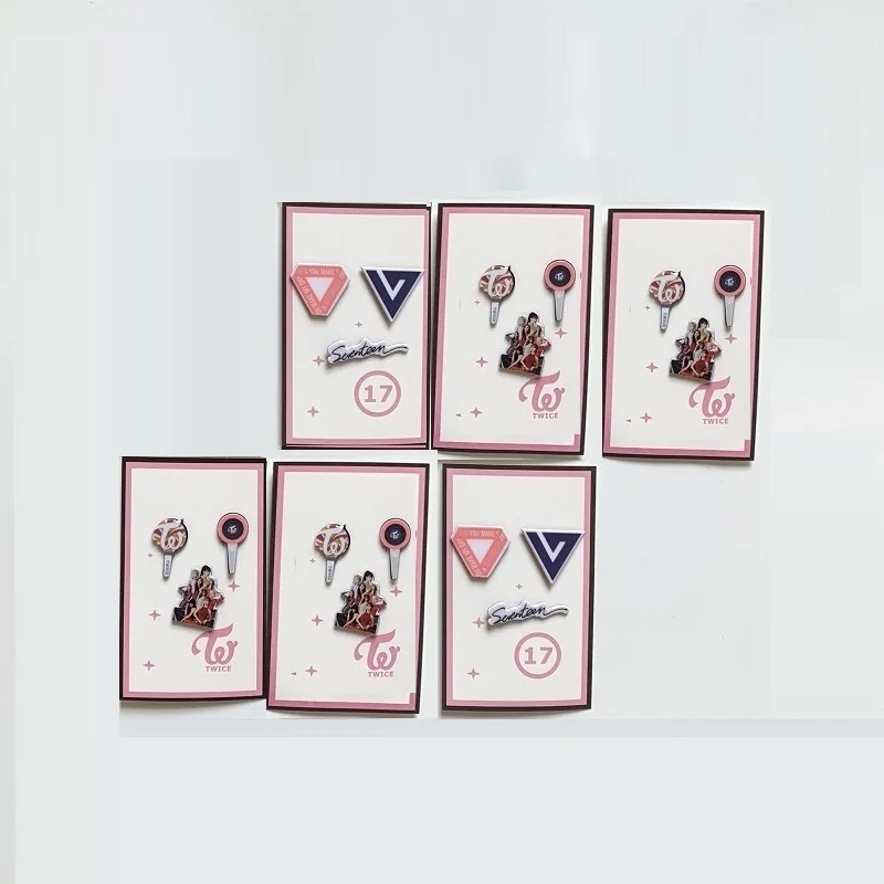 Kpop семнадцать дважды брошь в виде примерно одна и та же модель броши на булавке