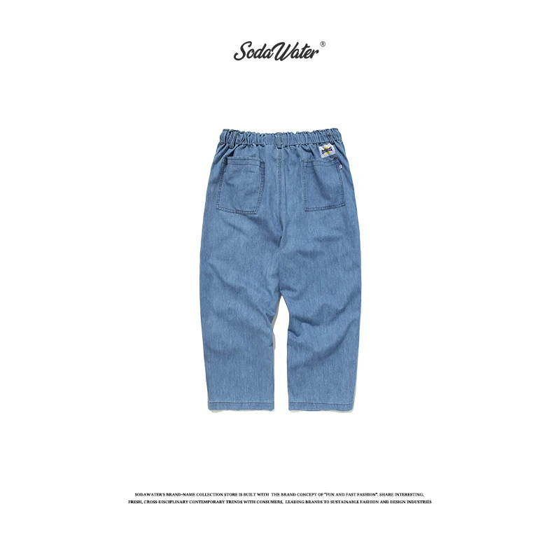 SODAWATER мужские мешковатые джинсы уличная одежда свободный крой прямые из денима