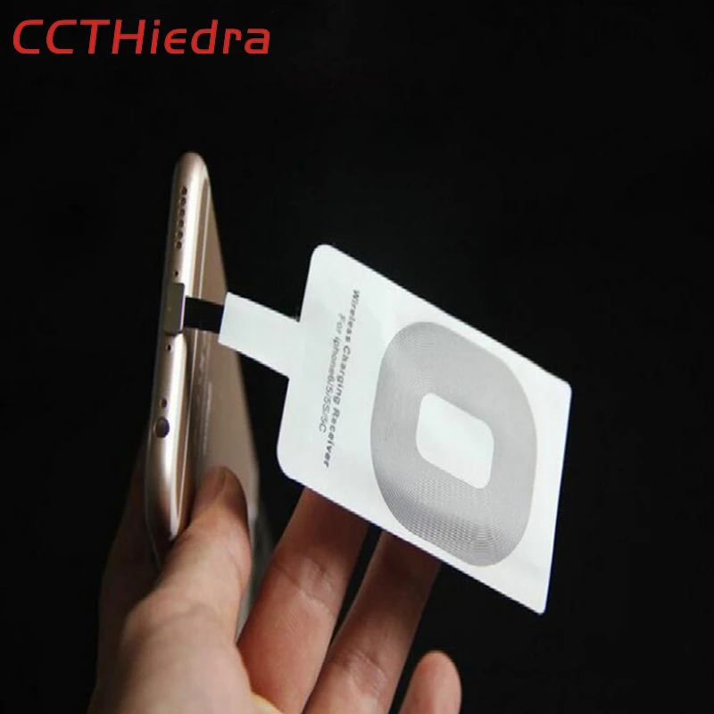 Cctiedra Qi Беспроводное зарядное устройство адаптер приемник карта для Apple iPhone 5S 6 6S 7