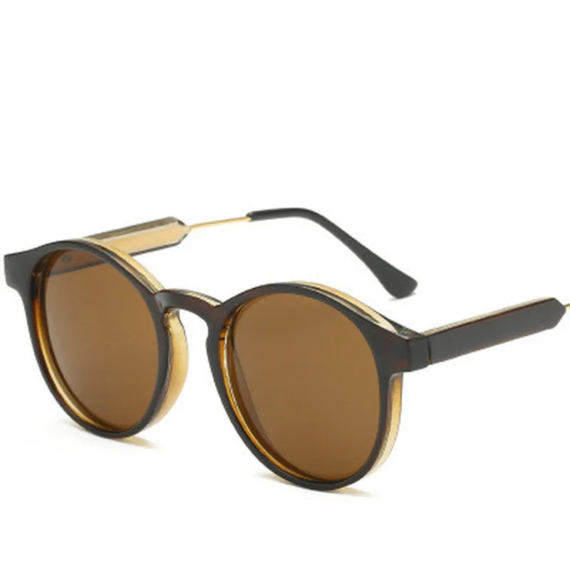 Круглые солнцезащитные очки унисекс женские брендовые дизайнерские трендовые