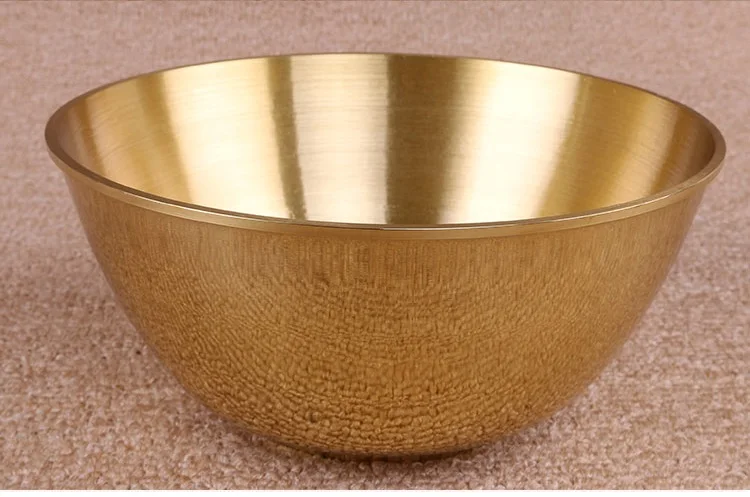 Buddha Copper Bowl Pure Copper Bowls for Worshiping of Wealth Health Buddhist Supplies Household Pray