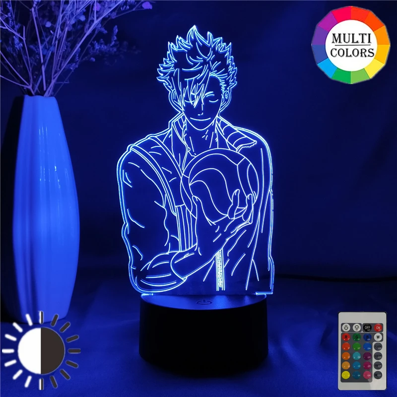 Акриловый светодиодный ночсветильник фигурка Аниме Haikyuu для детской спальни