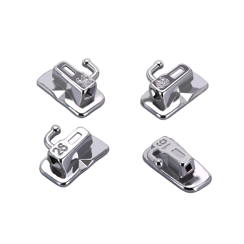 AZDENT Dental Zahnspangen Hosenträger Passive Selbst Brackets ROTH/MBT 0,022 345 Haken Mit Bukkalröhrchen – Detail 10