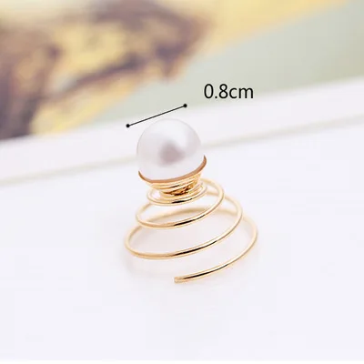 Новинка 5 шт. звезда жемчуг вращающийся шуруп девушка заколка Цветок голова волос