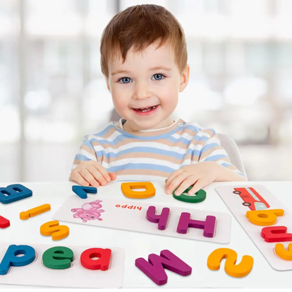 

Children's Learning Card Set Exquisite Practical 26 English Letters Drawing Cognitive Cards Kids Educational Toys