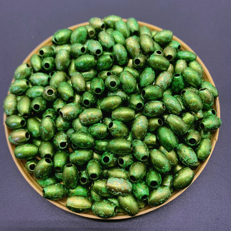 Акриловые бусины 10x6 мм 100 шт. овальные свободные соответствуют Европе для