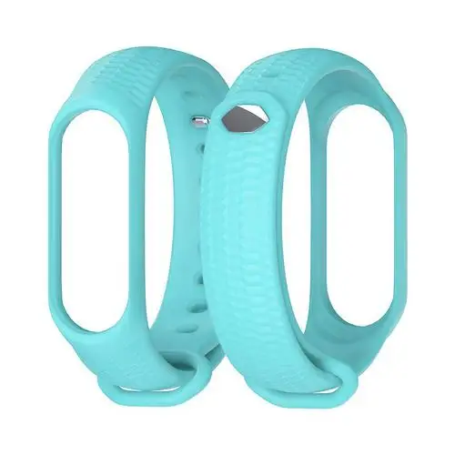 blue Мягкий Красочный геометрический узор для mi Band 4 аксессуары Pulseira mi band 4 спортивный силиконовый браслет ремешок для Xiao mi Smart Watch - Цвет: blue