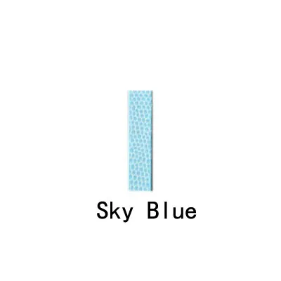 Sky Blue В розницу! Кожаный брелок для ключей с цифрами для автомобилей, сделай сам, стразы, буквы, цифры, амулеты 10 мм - Цвет: Sky Blue
