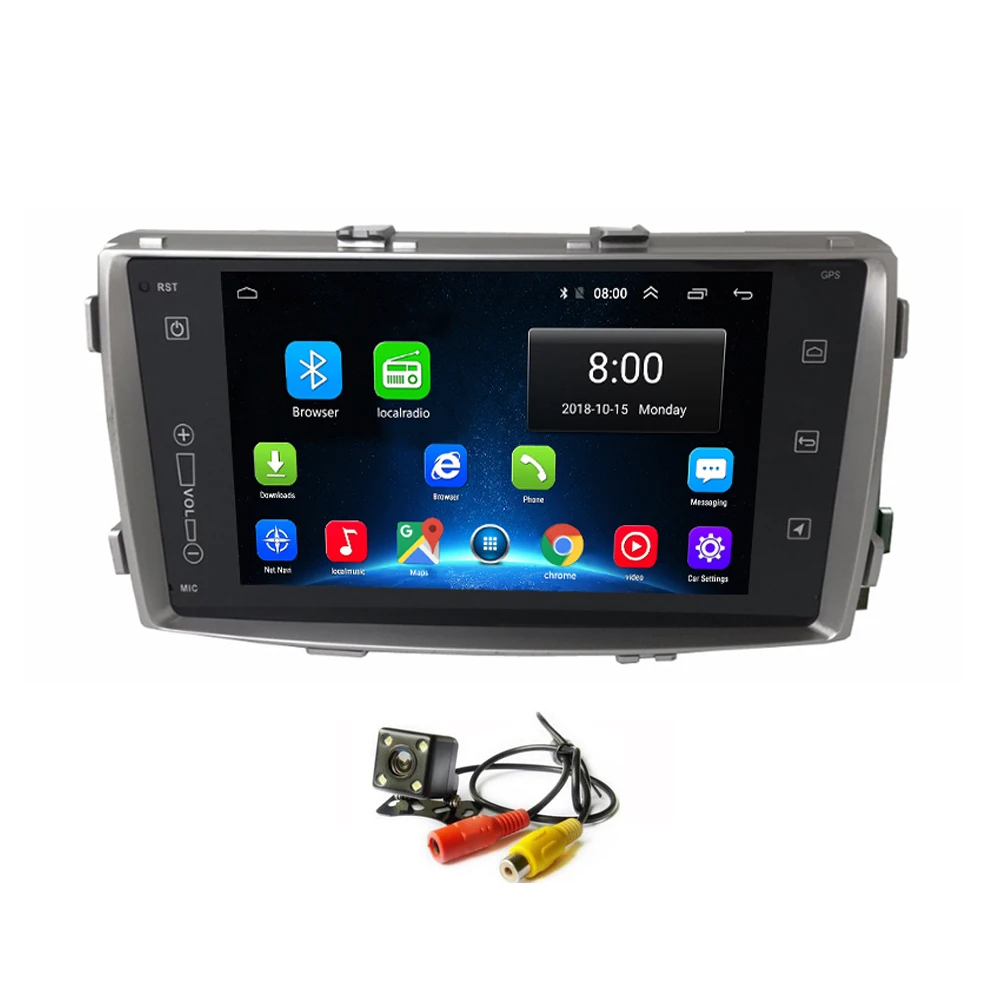 Android 8 1 автомобильное радио GPS для Toyota Hilux 2008-2014 Аудио мультимедиа стерео плеер Sat