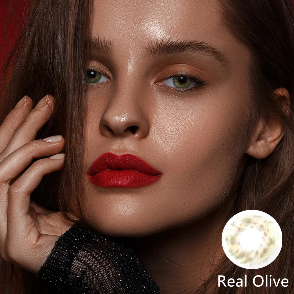 Цветные контактные линзы FreshGo испанского цвета для глаз с естественным эффектом