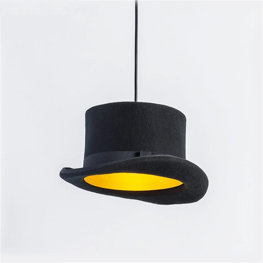 Modern Creative Led Pendant Lights Christmas Decorations for Home Light Fixtures Hat Lampshade Stair Cafe Hanging Lamp Luminaria | Лампы и