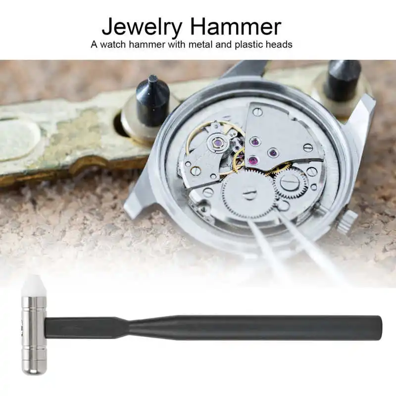 Молоток для ремонта часов легированная сталь медь пластик двойная головка