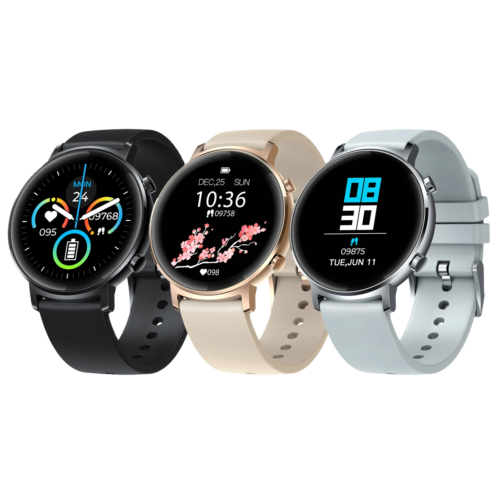 

New GTR Smart Watch 1.3-inch HD Screen Bracelet 2.5D glass 1.3 inches IPS full circle high clear screen 180MAH for Women Hot