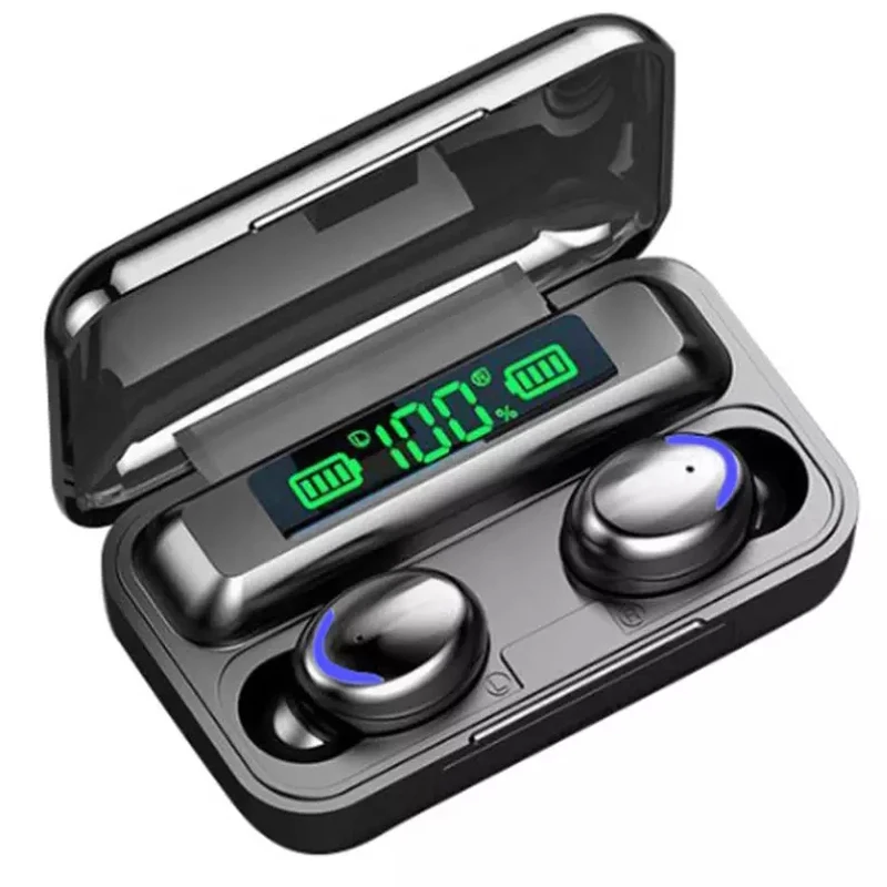 

Водонепроницаемые спортивные стереонаушники 9D, TWS Bluetooth F9-5C, наушники, беспроводные наушники, гарнитуры с микрофоном, зарядный чехол, 5,0