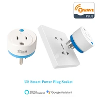 z wave plus us smart power plug socket repeater extender outlet plug home automation alarm system wireless remote control timer