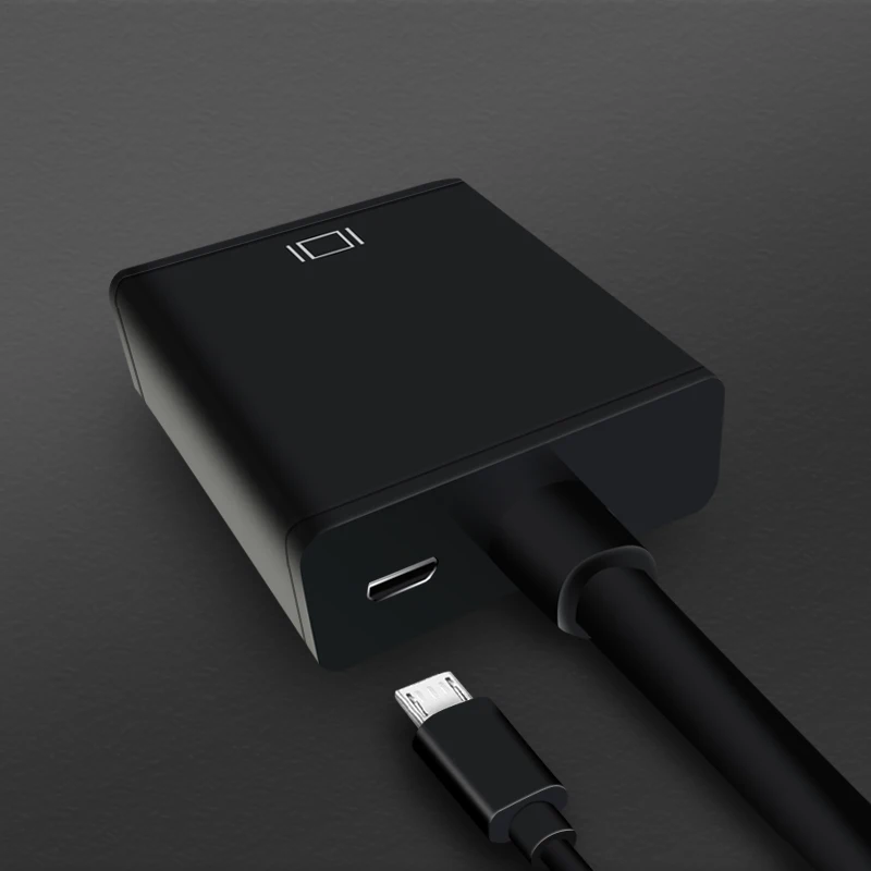 

New VGA Male to HDMI Female Converter Adapter Cable With Audio Output 1080P VGA HDMI Adapter for PC laptop to HDTV Projector r10