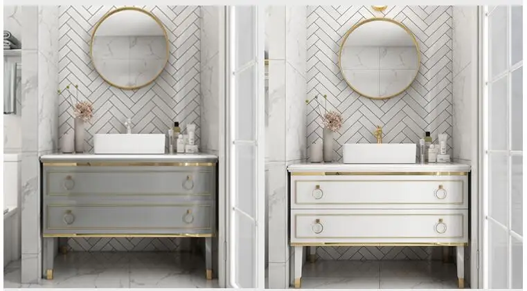

Luxury modern bathroom cabinet Nordic washstand basin cabinet combination bathroom washstand basin bathroom