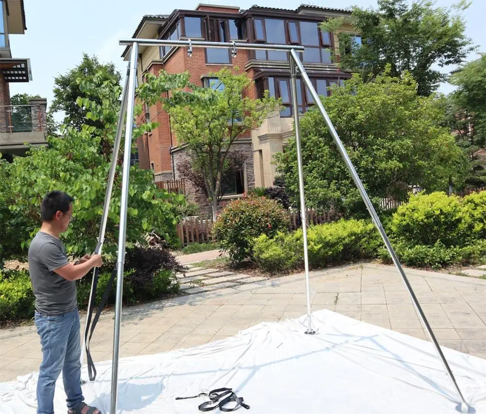 Подставка для йоги PRIOR FITNESS Портативная подставка с рамой шелка аэройоги