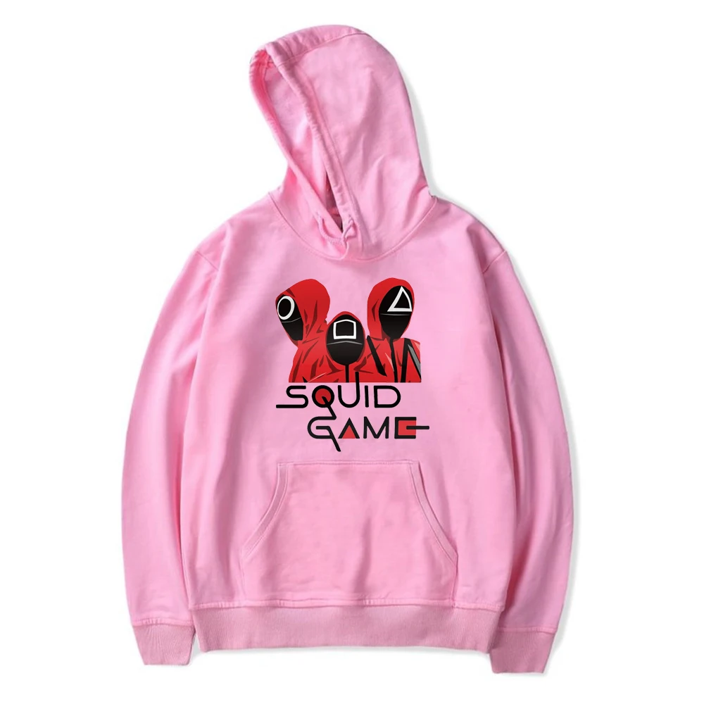 

Squid Game Hoodie Unisex Long Sleeve Pullover Women Men's Tracksuit Korea Tv Series Fashion Clothes Plus Size squid game Tops