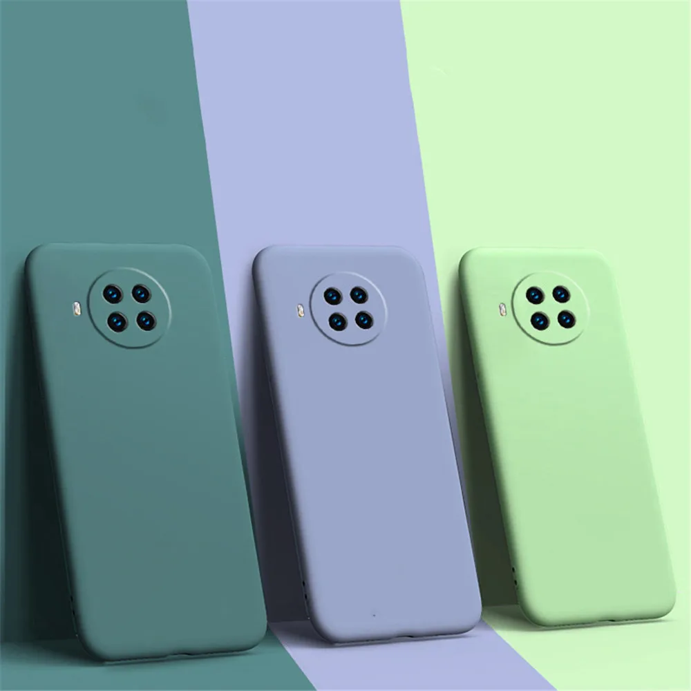 

For Xiaomi mi 10i mi10i mi 10 i 5G Case Liquid Silicone Soft Full Camera Protection Luxury thin Cover mi 10i mi10i mi 10 i 5G