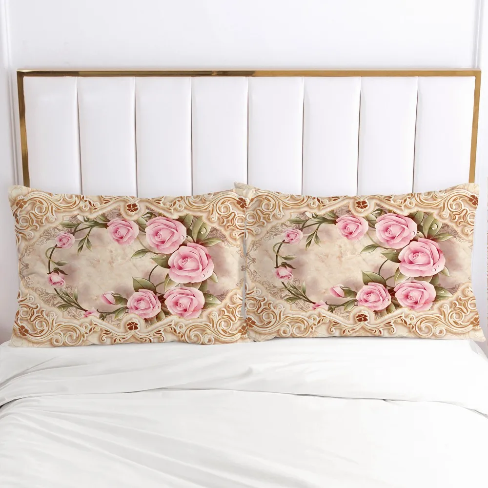 

3D наволочка чехол для подушки на заказ 50x70 50x75 50x80 70x70 постельные принадлежности для свадебных цветов декоративная наволочка домашний тексти...