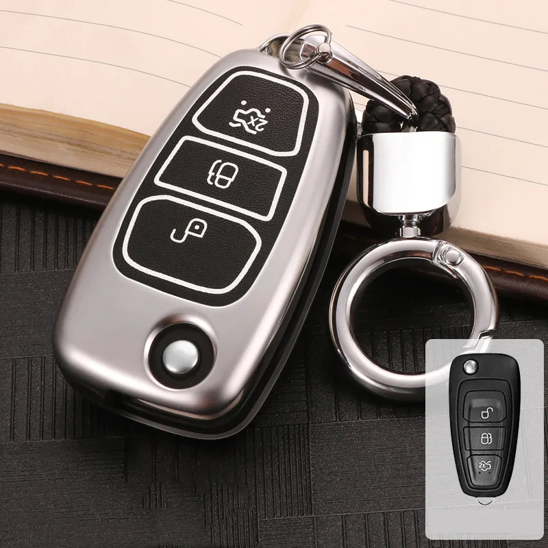 Светящийся брелок из цинкового сплава для Ford Ranger C Max S Focus Galaxy Mondeo Transit Tourneo Custom RS ST