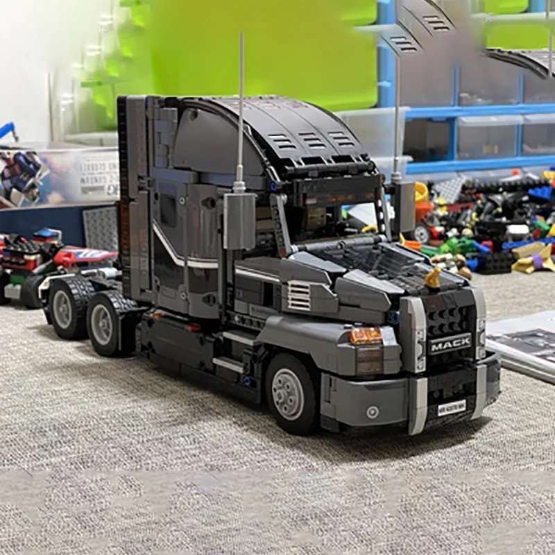 В наличии технический автомобиль 2 в 1 контейнер мусоровоз 10827 модель кирпича