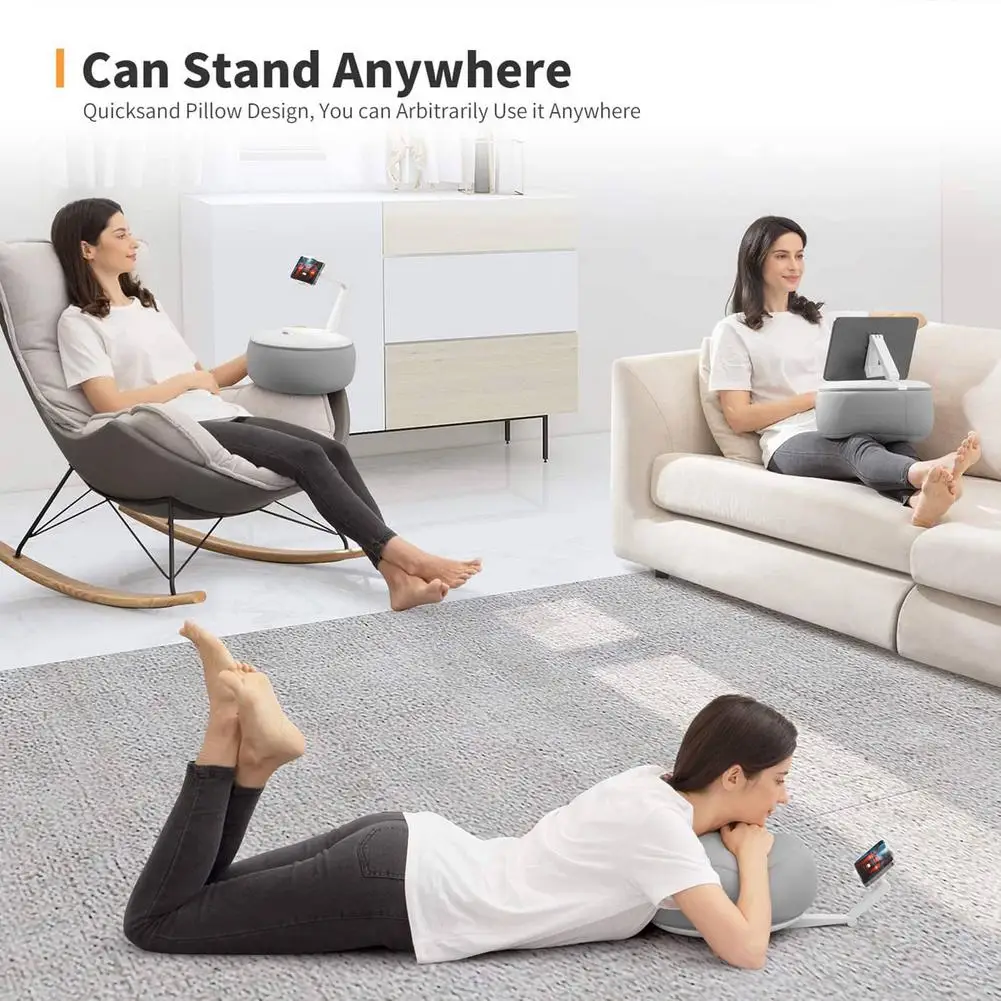 4 7 7 inch bean bag pillow phone holder for ipad samsung huawei xiaomi tablet stand bed pillow rest cushion pillow type holder free global shipping