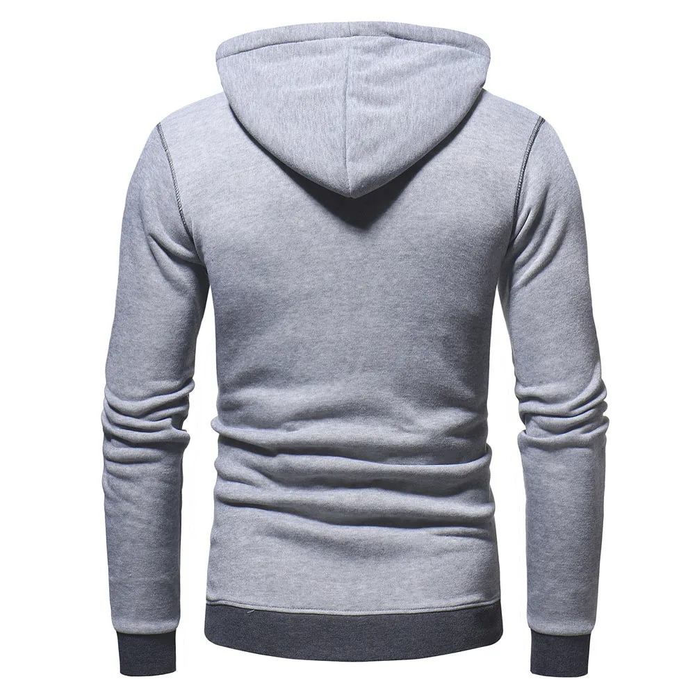 

ZNG 2020 Men's hoodies streetwear Autumn Winter Men's sweatshirt Casual Zipper Long Sleeve Fleece Male Hoodie Top sudadera