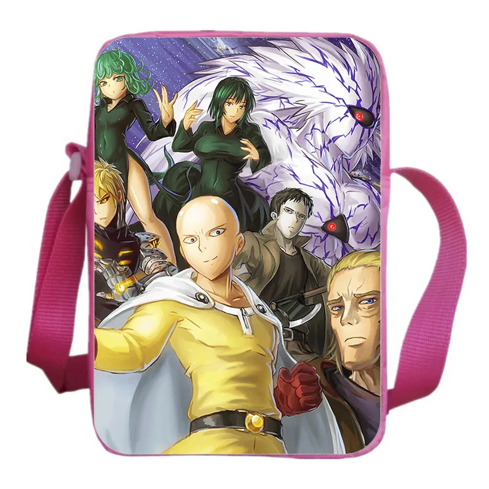 One Punch Man Sling Bag Anime Design Saitama Sensei Messenger Bag Children CrossBody Rucksack Boy Girl Shoulder Knapsack