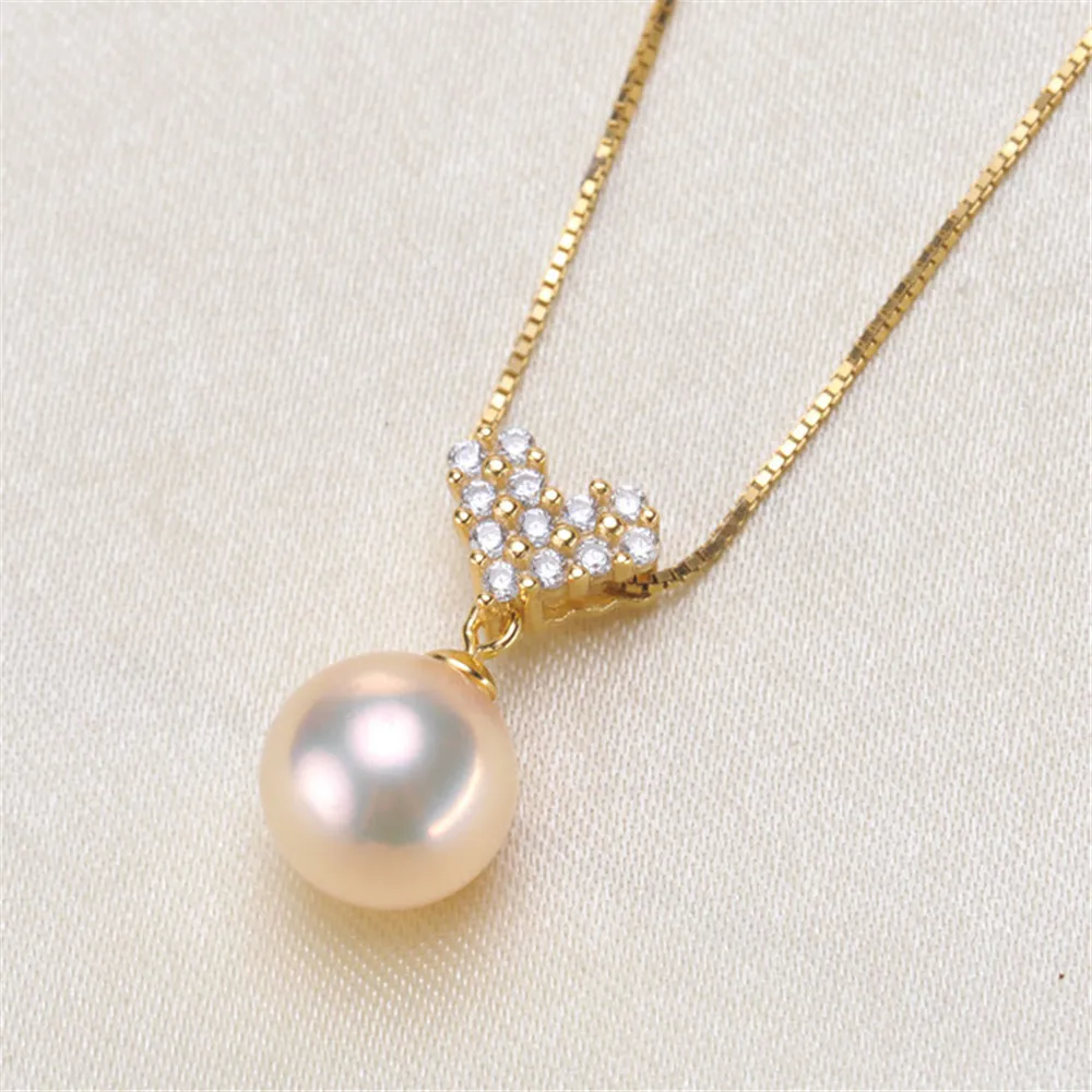 

Circle Pendant Hat Holder S925 Sterling Silver Pearl Pendant Settings Women DIY Handmade Jewelry Findings