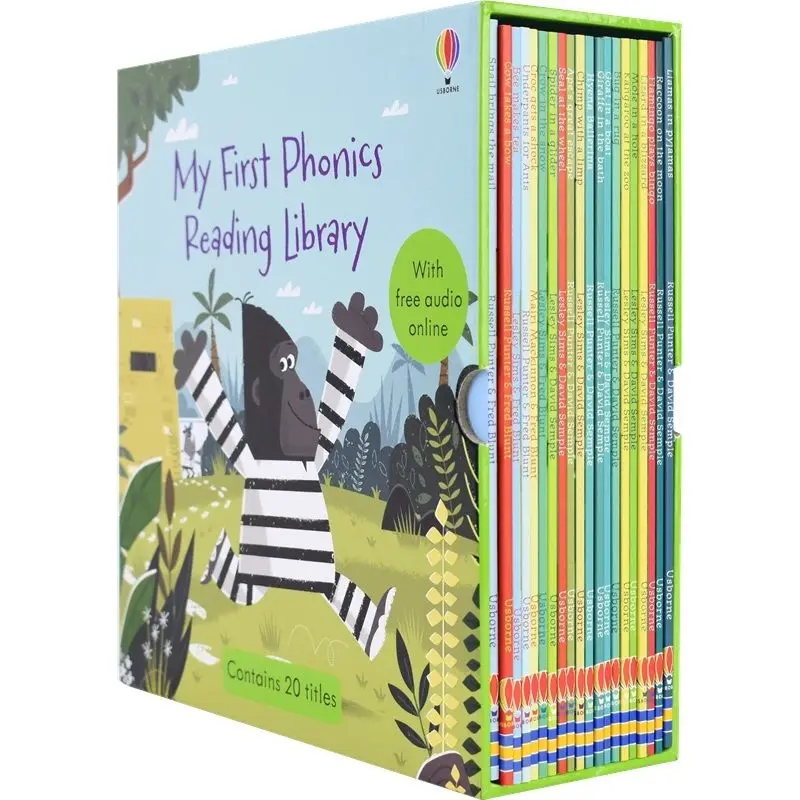 4-8 Year 20 Book/Set Usborne My First Phonics Reading Library Readers Children'S English Picture Books Nature Spelling Storybook