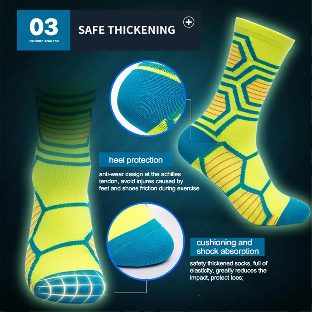 Уличные велосипедные носки эластичные противоскользящие износостойкие