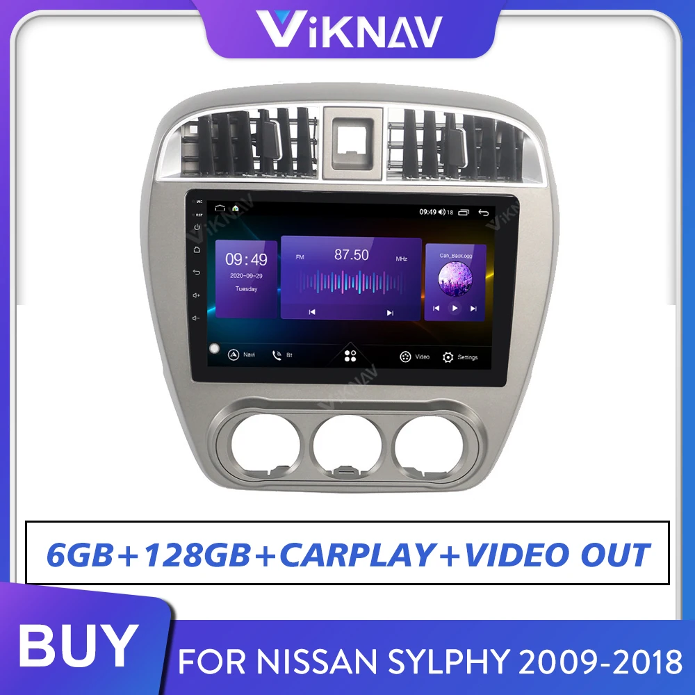 

car gps navigation multimedia player for nissan sylphy 2006-2011 android radio head unit autoradio car audio stereo receiver