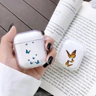Модный чехол Monarch Butterfly для Airpods 1 2, чехол, милый мультяшный мягкий чехол для наушников Air pods 2, чехол для зарядки Fundas Coque