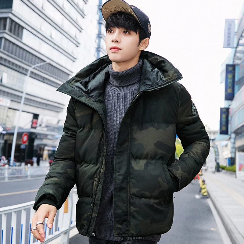 Camouflage Man Jacket Winter Coat Jacket for Men Thick Hooded Parkas Homme Clothing Fashion Zipper Male Jacket Jaqueta Masculina