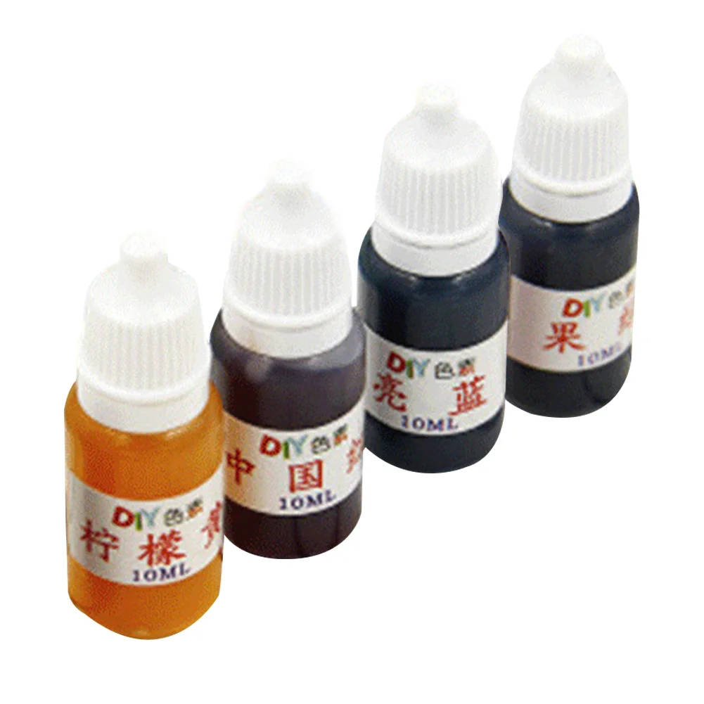 4 шт. смешанные цвета эпоксидная смола краситель искусство бомбы для ванны УФ