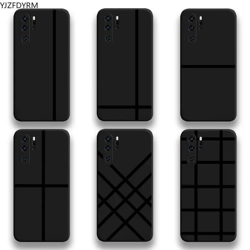 

Straight line art Phone Case For Huawei P20 P30 P40 lite E Pro Mate 40 30 20 Pro P Smart 2020