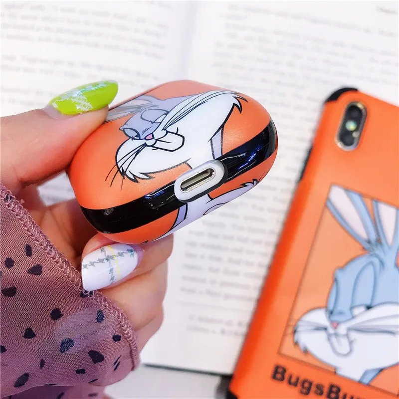 Чехол с кроликом из мультфильма для Apple Airpods чехол милый Bluetooth чехол для наушников для Air pods Pro чехол силиконовый чехол