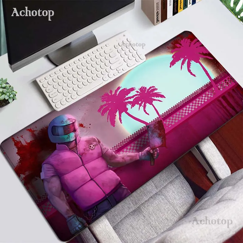 

Hotline Miami mousepad Halloween Gift Gaming Mouse Pad Gamer Mat Game Computer Desk Padmouse Keyboard Anti-slip Large Play Mats
