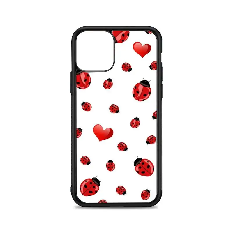 

Lady Bugs Phone Case for iPhone 12 mini 11 pro XS Max X XR 6 7 8 plus SE20 High quality TPU silicon and Hard plastic cover