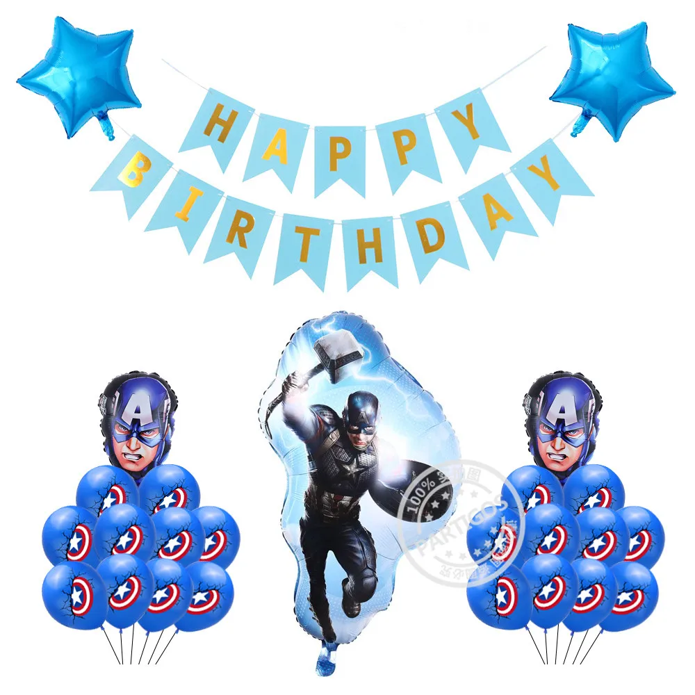 Человек паук фольги воздушный шар супер герой украшение для торта на день
